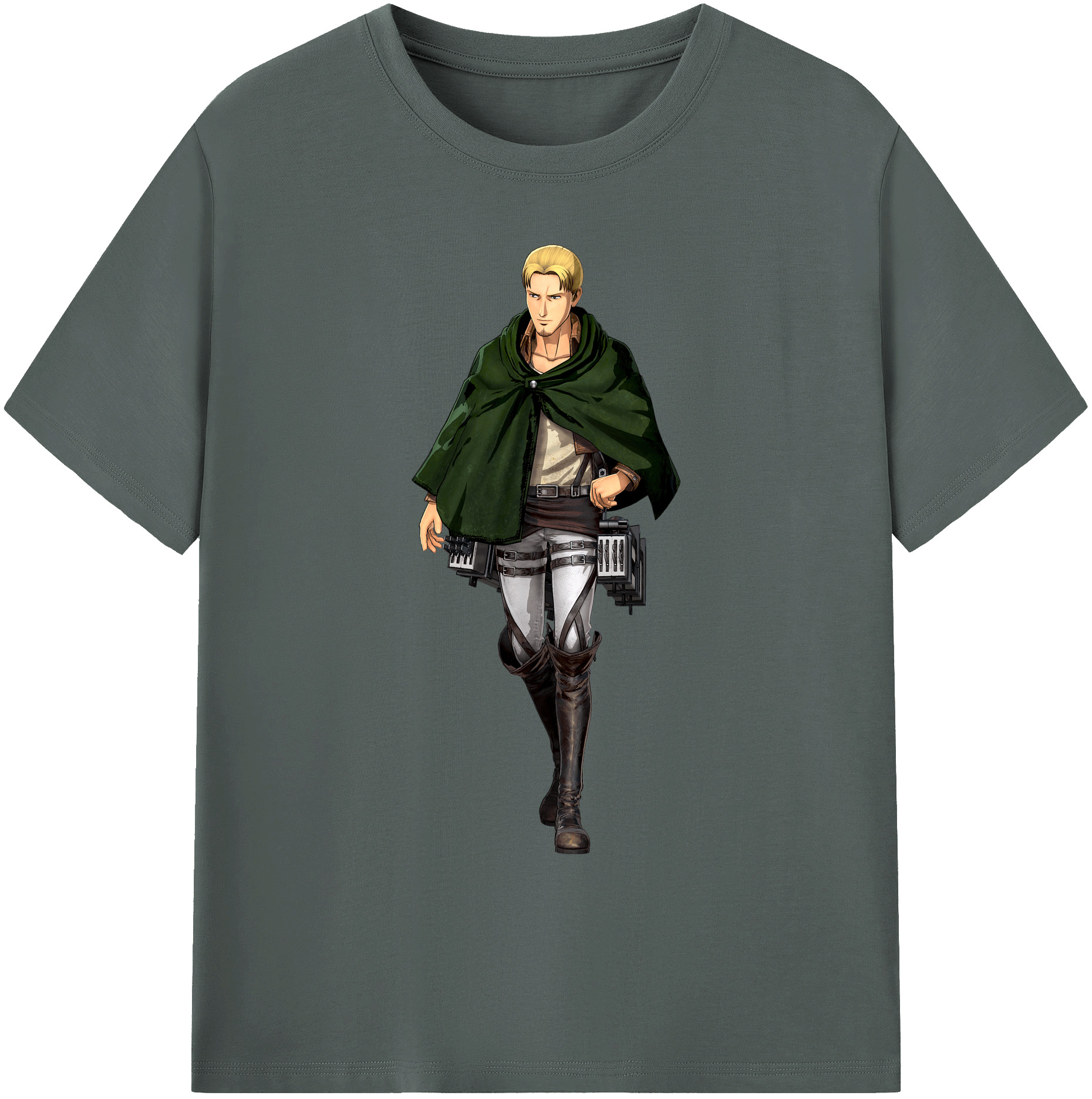 （画像用） 進撃の巨人 Attack on Titan 綿100％ メンズ半袖Tシャツ｜肌触りやわらか＆通気性